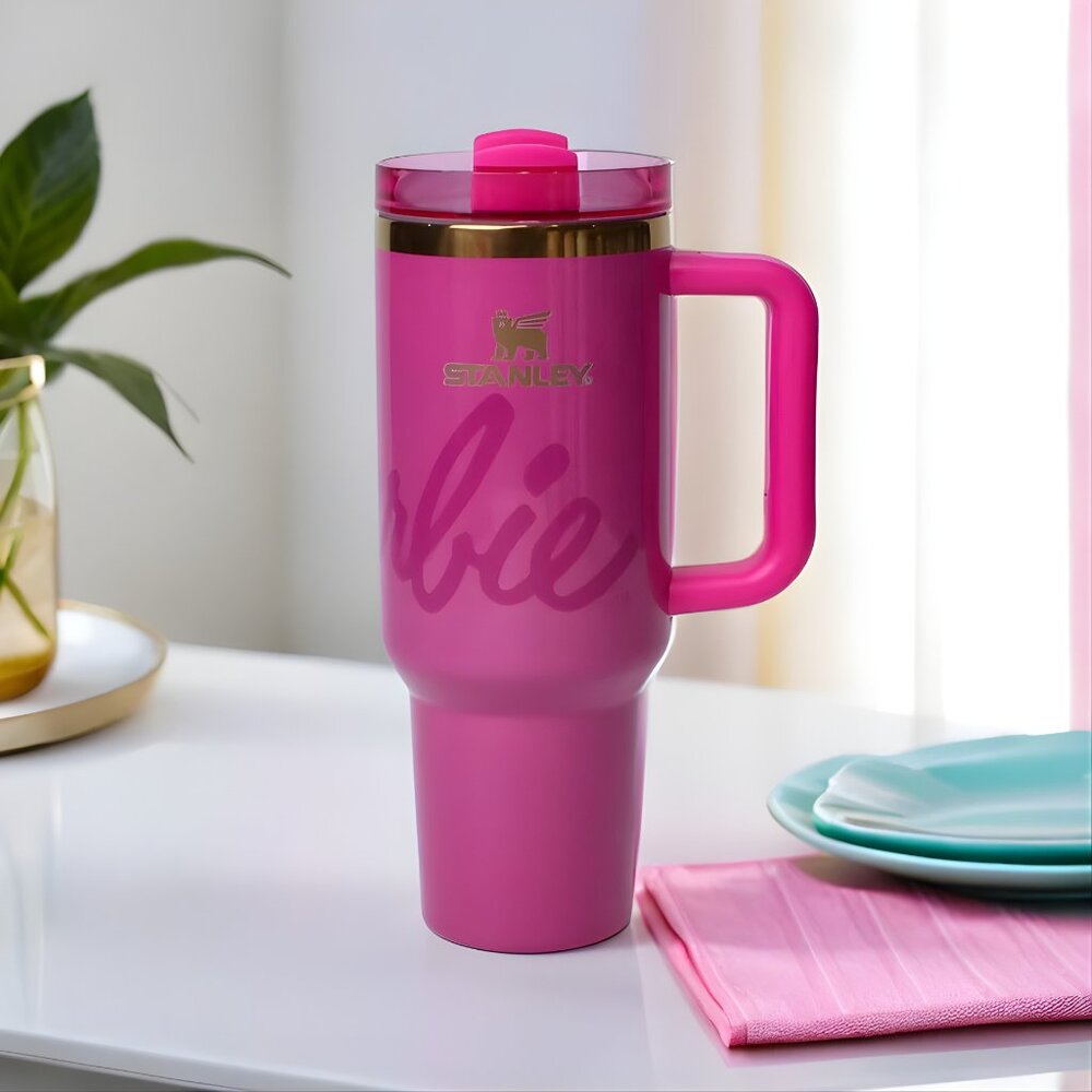 Unreleased Barbie x Stanley Cup Quencher H2.0 Tumbler 40oz - Picture 3 of 3